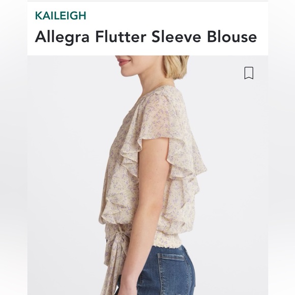 Flutter sleeve blouse size XL - Picture 3 of 5